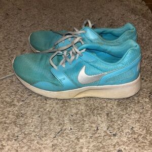 Nike Teal and White Running Shoes